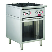 Hubert 186294 - Kratos 29Y-309 24" Gas Range, 24"W X 26-2/5"D X 34"H, (4) Burners