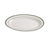Yanco GB-14 Green Band Platter 12-1/2"L X 9"W Oval