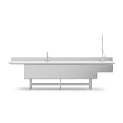 Insinger SMARTSCRUBBER 136 - Smart-Scrubber Automatic Scrub Sink, 136"W X 33"D, 11"H Backsplash