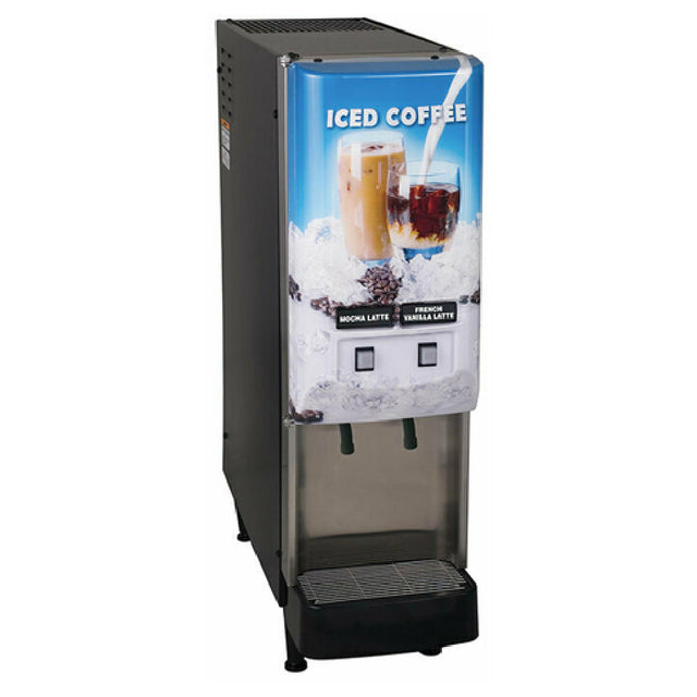 Bunn 37900.0009 JDF-2S Silver Series® 2-Flavor Cold Beverage System (4) 5 Oz. Drinks/min Capacity