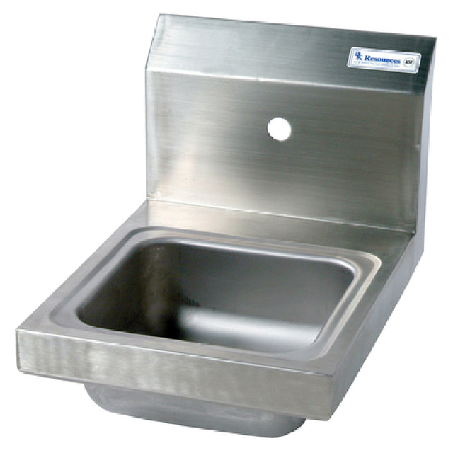 BK Resources BKHS-W-SS-1 Space Saver Hand Sink Wall Mount 9" Wide X 9" Front-to-back X 5" Deep Bowl