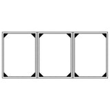 Risch WOOD-3V 8.5X14 Authentic Wood Menu Cover (specify Color) 8-1/2" X 14" Triple