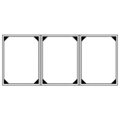 Risch WOOD-3V 8.5X11 Authentic Wood Menu Cover (specify Color) 8-1/2" X 11" Triple