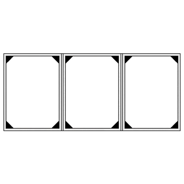 Risch WOOD-3V 8.5X11 Authentic Wood Menu Cover (specify Color) 8-1/2" X 11" Triple