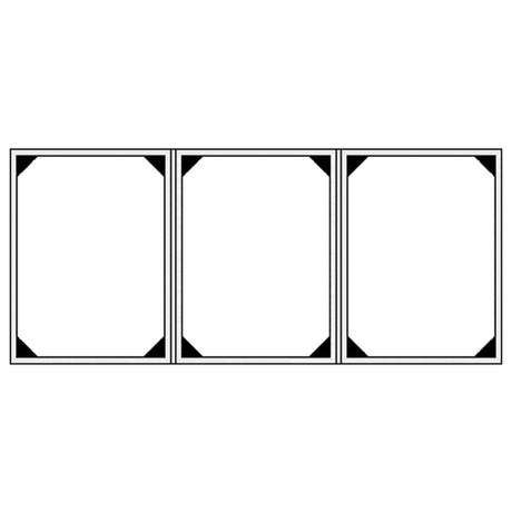 Risch WOOD-3V 4.25X14 Authentic Wood Menu Cover (specify Color) 4-1/4" X 14" Triple