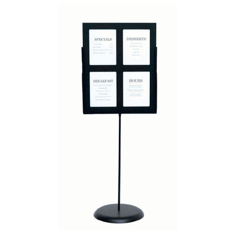 Hubert 47857 - Information Panel, Holds (4) 8-1/2" X 11"H Inserts, 22" X 28"H