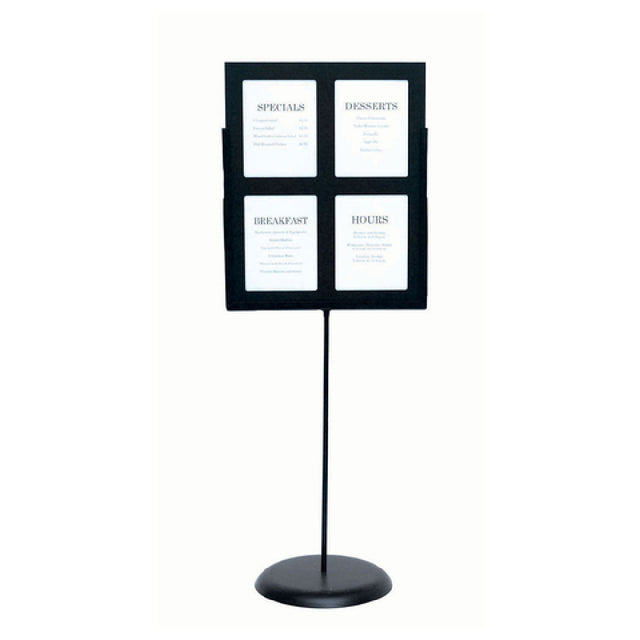 Hubert 47857 - Information Panel, Holds (4) 8-1/2" X 11"H Inserts, 22" X 28"H