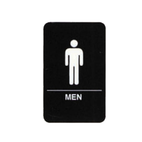 Tablecraft 695635 Cash & Carry Sign 6" X 9" "Men" Restroom