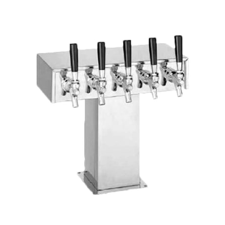 Perlick 4006-5BPC4 Tee Draft Beer Tower Countertop Extra High