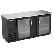 Beverage Air BBN68HC-FG-B - Refrigerated Food Rated Back Bar Storage Cabinet, Two-section
