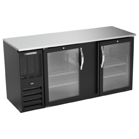 Beverage Air BBN68HC-FG-B - Refrigerated Food Rated Back Bar Storage Cabinet, Two-section