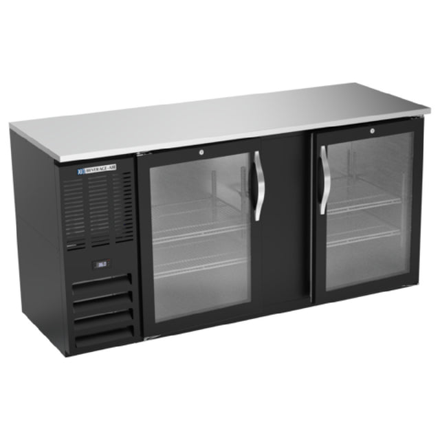 Beverage Air BBN68HC-FG-B - Refrigerated Food Rated Back Bar Storage Cabinet, Two-section