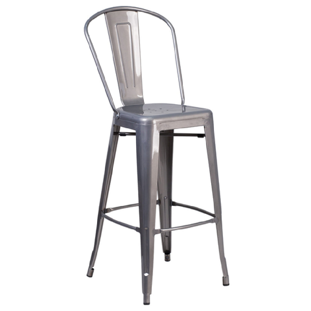 Flash Furniture XU-DG-TP001B-30-GG Bar Stool 30-1/2" Seat Height 500 Lb. Weight Capacity