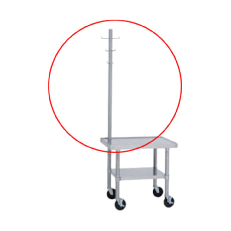 Duke 595 Utensil Rack 50" High Constructed Of 1-5/8" Stainless Steel Tubing