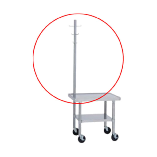 Duke 595 Utensil Rack 50" High Constructed Of 1-5/8" Stainless Steel Tubing