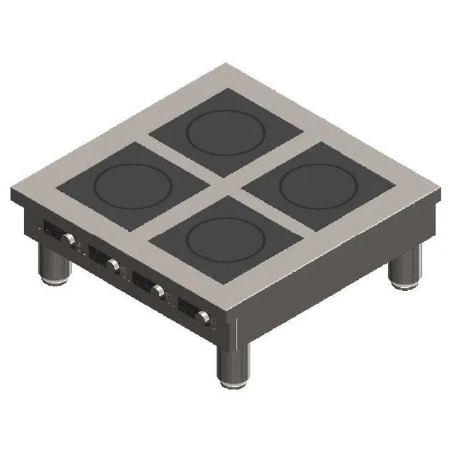 Spring USA BOH-3500-4CTL - BOH Series Flameless Induction Cooktop, Countertop, 4-zone