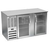 Beverage Air BB58HC-1-G-S - Refrigerated Back Bar Storage Cabinet, Two-section, 59"W