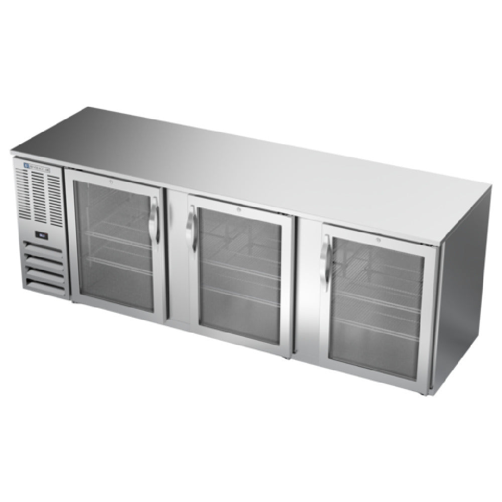 Beverage Air BB94HC-1-G-S - Refrigerated Back Bar Storage Cabinet, Three-section