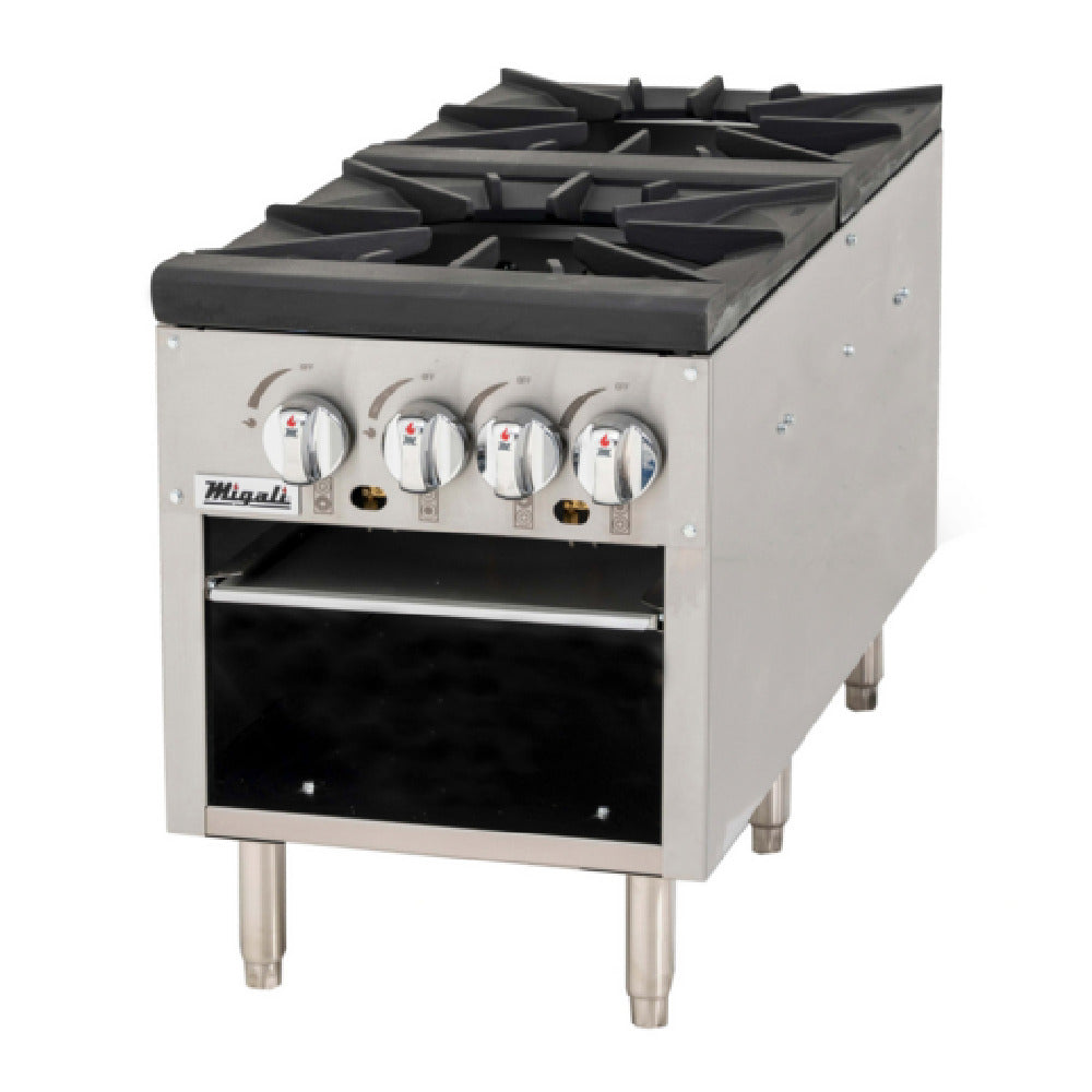 Migali Industries C-SPS-2-18 Competitor Series® Stock Pot Range Countertop Natural Gas