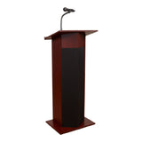 National Public Seating 111PLS-MY Oklahoma Sound® Power Plus Lectern Mahogany