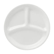 Anchor Hocking 1151962 Essentials Divided Dinner Plate Round 8-1/2"Dia X 3/4"H