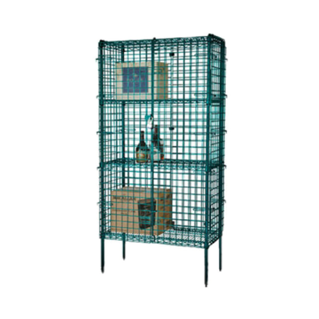 1880 Hospitality FSSEC2460GN Focus Foodservice Security Cage Complete Stationary Kit