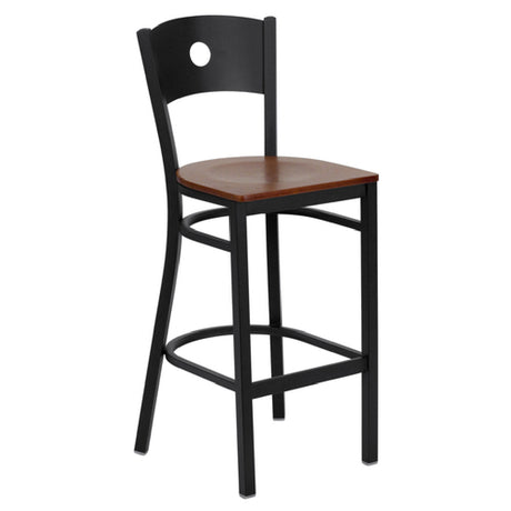 Flash Furniture XU-DG-60120-CIR-BAR-CHYW-GG Hercules Series Restaurant Bar Stool