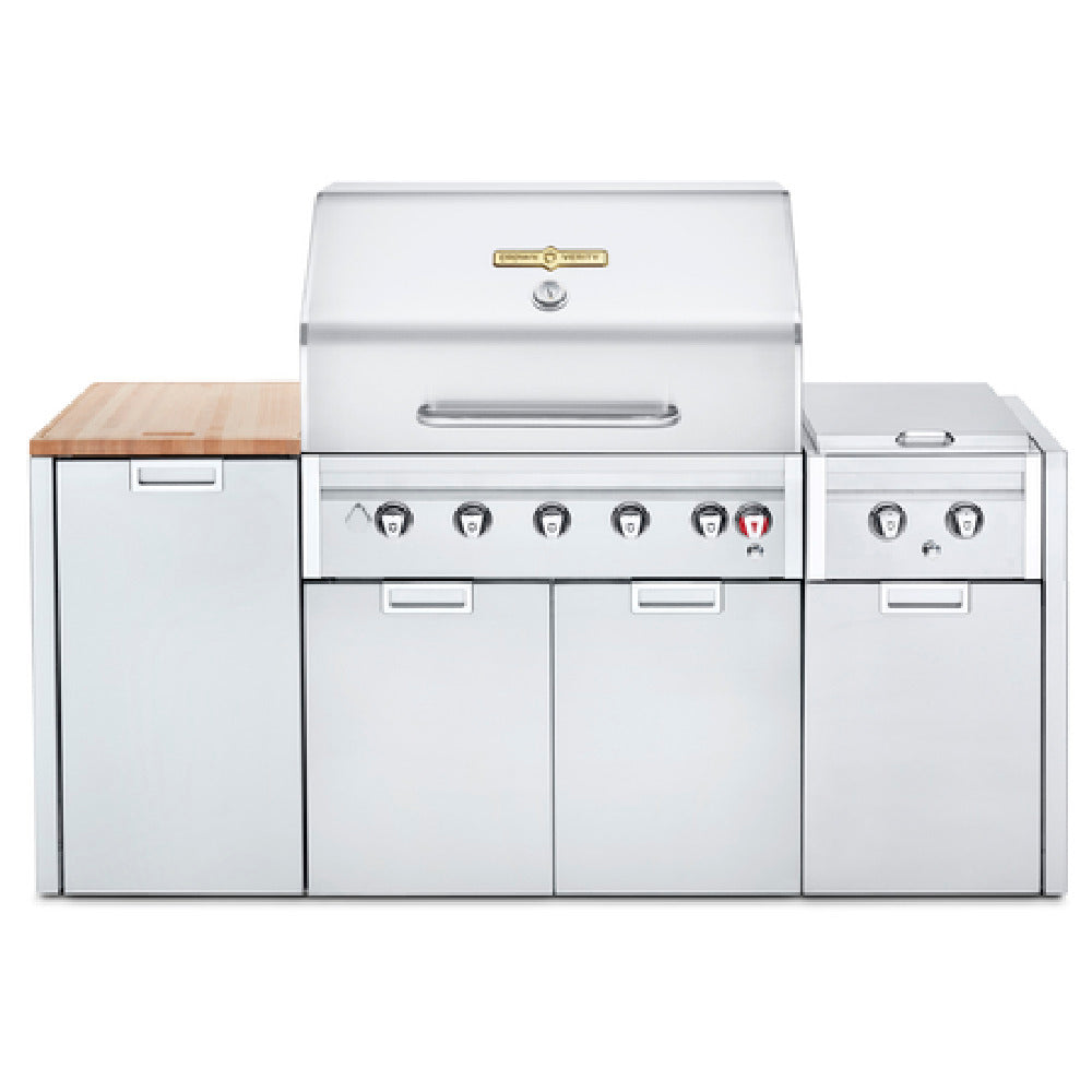 Crown Verity IE36ILP Crown Verity Estate Elite 36" Island Cart Grill 34" X 21" Grilling Surface With (5) Individually Controlled Burners