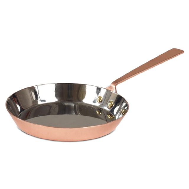 JB Prince RB171 Mini Fry Pan 3-3/4" Dia. Copper Finish (4 Per Pack)