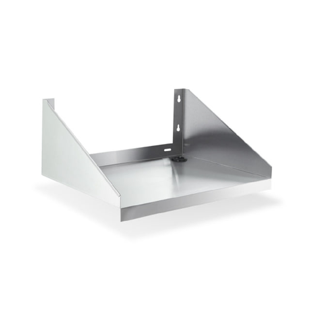Steel Works Stainless SWWMS-2424 Wall Mount Microwave Shelf 24" X 24" X 10"H 18ga/430 Stainless Steel