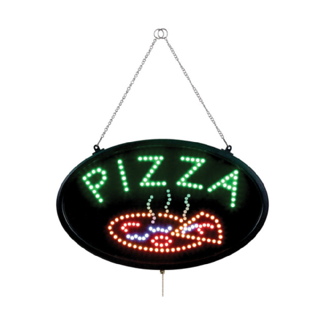 CAC China SLED-PZ03 LED Sign 22-3/4”W X 14”H X 1-3/4” Thick "PIZZA"