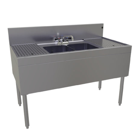 Glastender DSB-48-S Underbar Sink Unit Two Compartment 48"W X 24"D