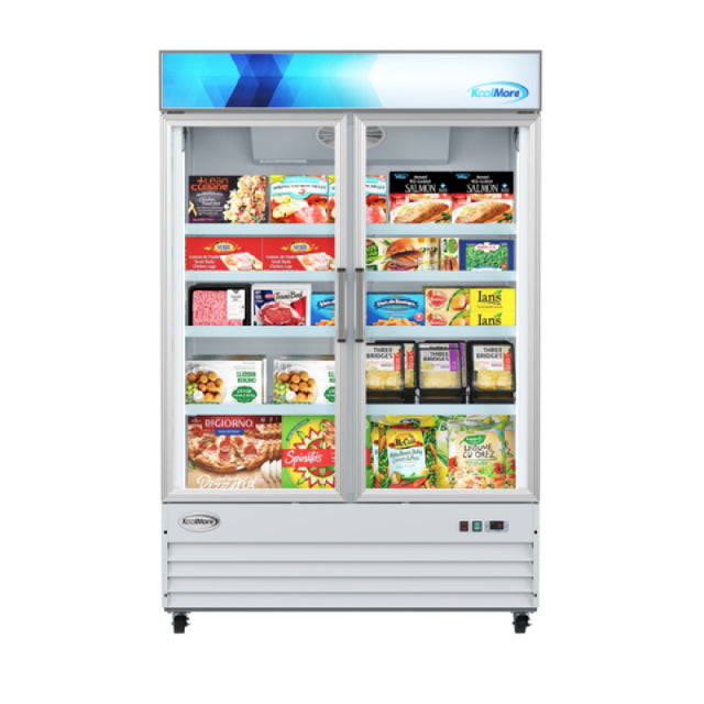 Koolmore MDF-2GD-45C-WH Merchandiser Freezer Reach-in Display Two-section