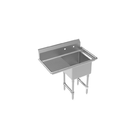 Krowne CS-1818-L-LF Royal Series 1-Compartment Commercial Sink With Left Drainboard