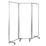 Flash Furniture BR-PTT001-3-AC-60183-GG Mobile Partition 71"W X 14"D X 72-1/8"H