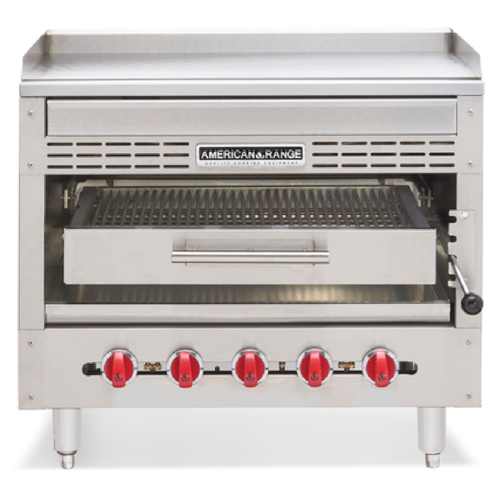 American Range HD45-RGBSH_NAT - Radiant Steakhouse Griddle/Broiler, Gas, 45" Wide Cooking Surface