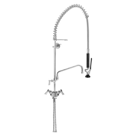 Fisher 53015 Pre-Rinse Unit Single-deck Mounted Add-On-Faucet With 6" Swing Spout