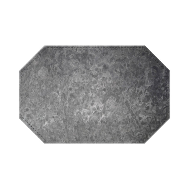 Risch TABLEMATOCT-MET 17X11 Brushed Metallic Faux-leather Table Mat (specify Color)