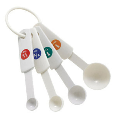 Winco MSPP-4 Measuring Spoons 4-piece Set Includes: 1/4 Teaspoon 1/2 Teaspoon