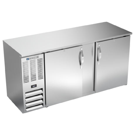 Beverage Air BBN68HC-S - Refrigerated Back Bar Storage Cabinet, Two-section, 68"W X 26-3/8"D X 34"H