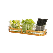 Cal Mil 23797-5-130 Brooklyn Mixology Holder For 32 Oz. Jars 13.5"W X 5"D X 4.75"