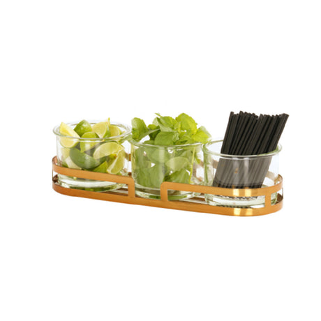 Cal Mil 23797-5-130 Brooklyn Mixology Holder For 32 Oz. Jars 13.5"W X 5"D X 4.75"