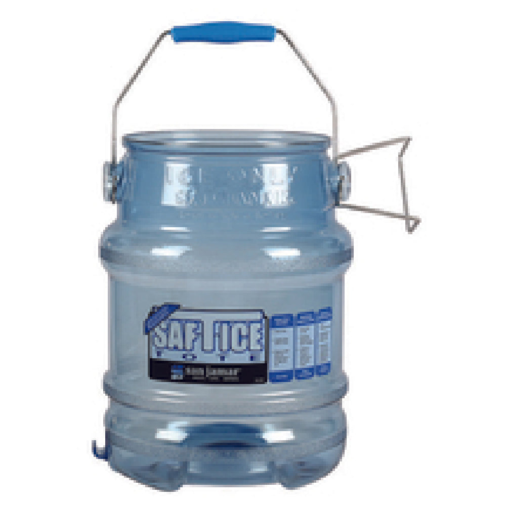 San Jamar SI6100 Saf-T-Ice® Shorty Ice Tote 5 Gallon Polycarbonate