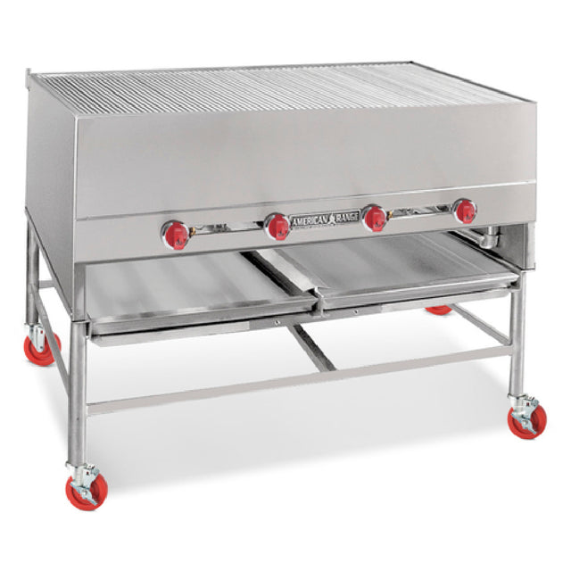 American Range AHS-4827_NAT - Horizontal Chicken Broiler Unit And Stand With 6" Adjustable Legs