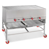 American Range AHS-4836_NAT - Horizontal Chicken Broiler Unit And Stand With 6" Adjustable Legs