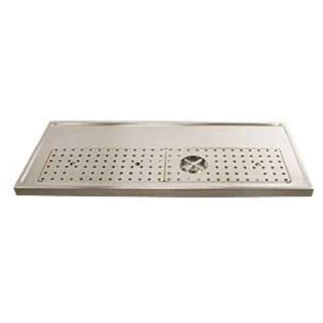 Micro Matic DP-1608 Platform Drip Tray With Glass Rinser Surface Mount 47-1/4"W X 19-3/4"D