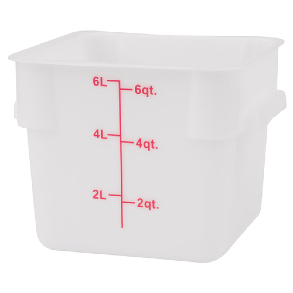 Stanton Trading PES-6 - Food Storage Container, Square, 6 Qt.