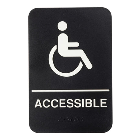 Tablecraft 11675 Sign "Accessible" 6"W X 1/8"D X 9"H