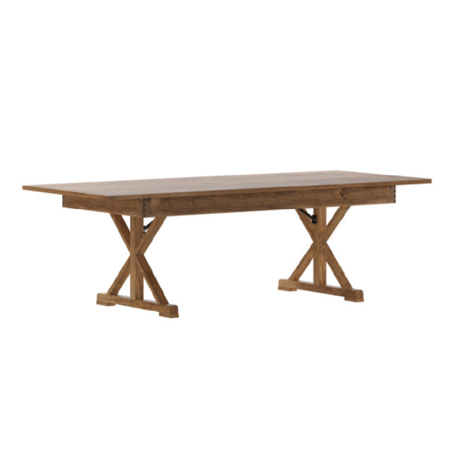 Flash Furniture XA-F-96X40-XLEGS-GG Hercules Folding Farm Table 8' X 40" Rectangular