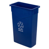 Carlisle 342023REC14 Carlisle Trimline™ Recycle/Waste Container 23 Gallon